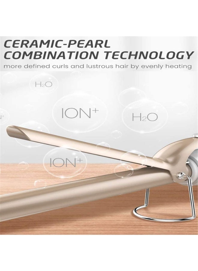 كيلا مكواة تجعيد الشعر، مكواة تجعيد شعر احترافية من السيراميك والتورمالين مقاس 32 مم مع 10 إعدادات لدرجة الحرارة، مكواة تجعيد طويلة لجميع أنواع الشعر، أداة تصفيف شعر بجودة صالونات التجميل للاستخدام المنزلي - Image 4